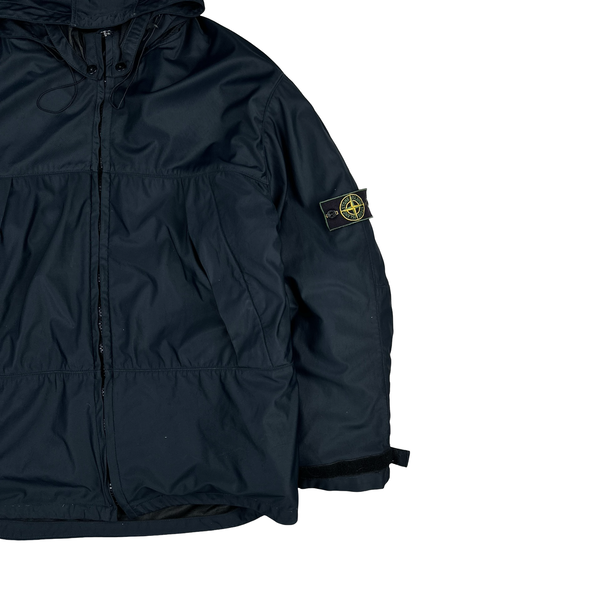 Stone Island Vintage 1996 Navy 3 In 1 Green Edged Dutch Rope Nylam Jacket - XL