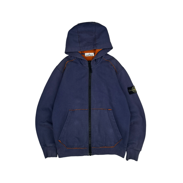 Stone Island 2015 Purple Zip Up Hoodie - Medium