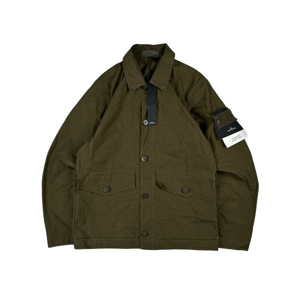 Stone Island 2023 Khaki O-Ventile Ghost Jacket - Small