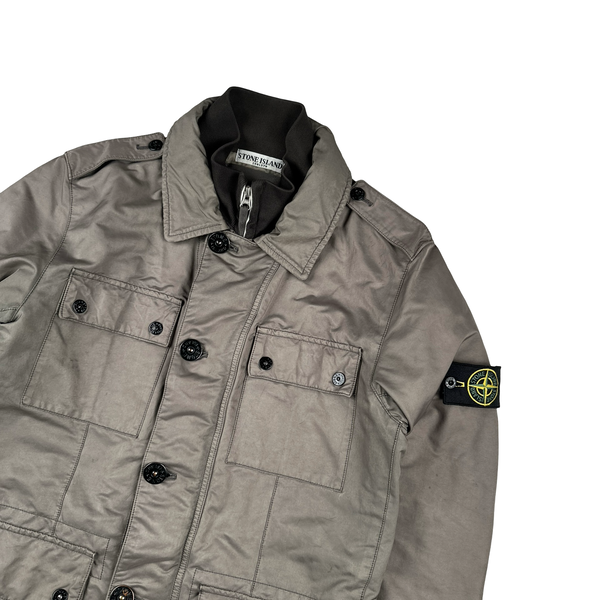 Stone Island Dark Beige David TC Military Jacket - Medium