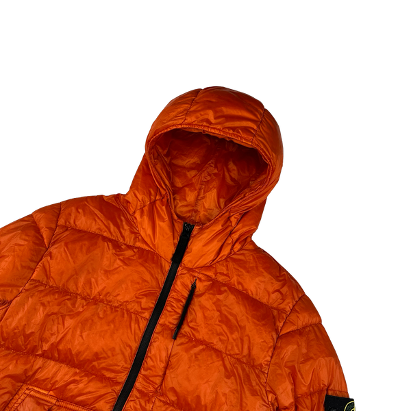 Stone Island 2015 Red Garment Dyed Puffer Jacket - Medium