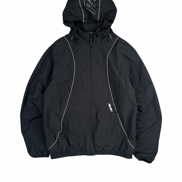 Palace Black Nylon Lightweight Zipped Spellout Jacket - Medium