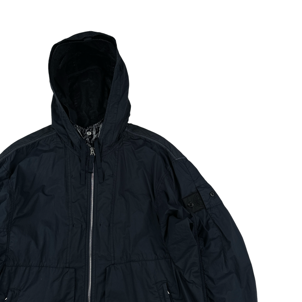 Stone Island 2022 Navy Shadow Project HD Pelleovo Cotton TC Navy Glass Jacket - Large