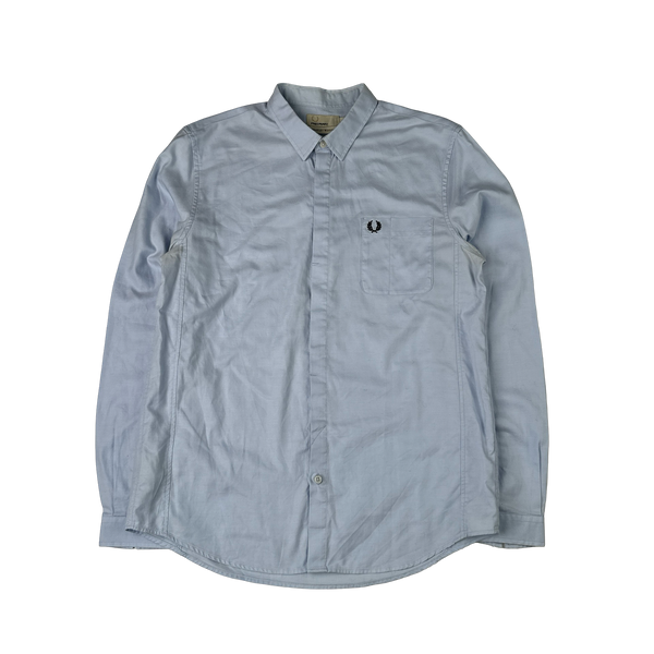 Fred Perry Bradley Wiggins Blue Buttoned Shirt - Large