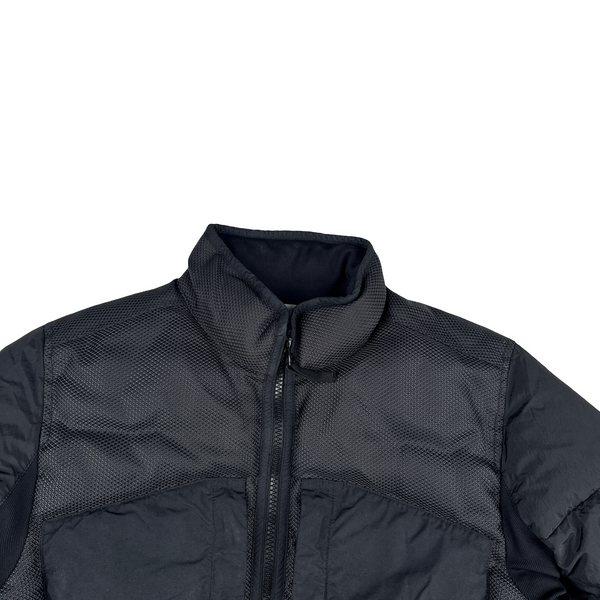 Stone Island 2021 Black Panama 6/3 HT Nylon Mix Fabrics Down- TC Puffer - Medium
