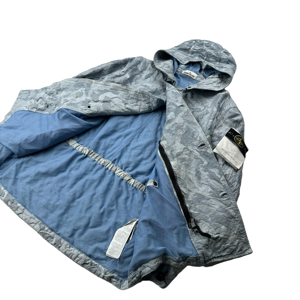 Stone Island 2020 Blue Big Loom Camo TC Jacket - Large