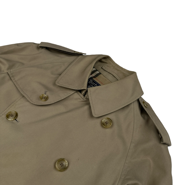 Burberry Nova Check Lined Trench Coat - Medium