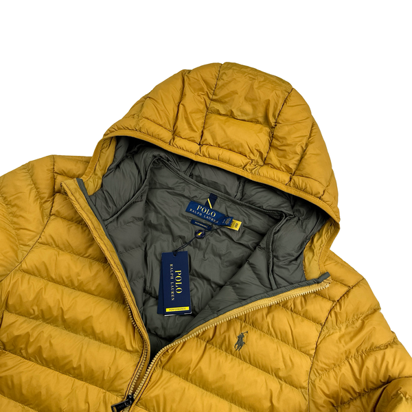 Ralph Lauren Yellow Padded Puffer Jacket - Medium - Large