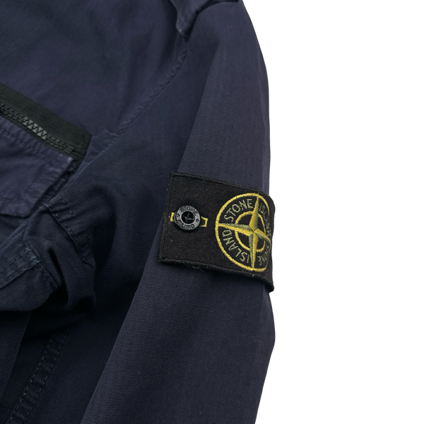 Stone Island 2012 Navy Army Tex Cotton 01 Multi Pocket Field Jacket - Medium