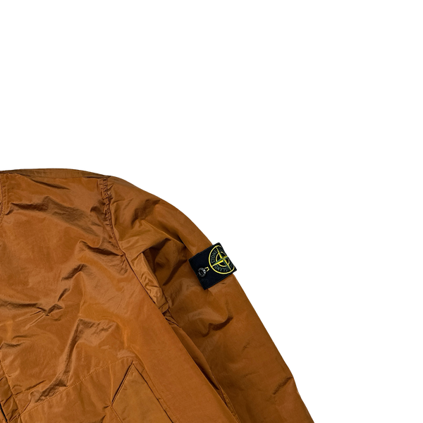 Stone Island 2008 Burnt Orange Nylon Metal Shimmer - Large