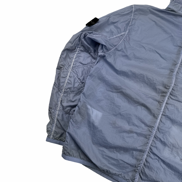 Stone Island Violet Lamy Velour Hooded Jacket - Large