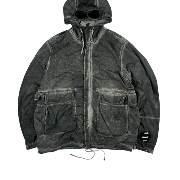 CP Company x Palace Grey Nylon La Mille Goggle Jacket - XL
