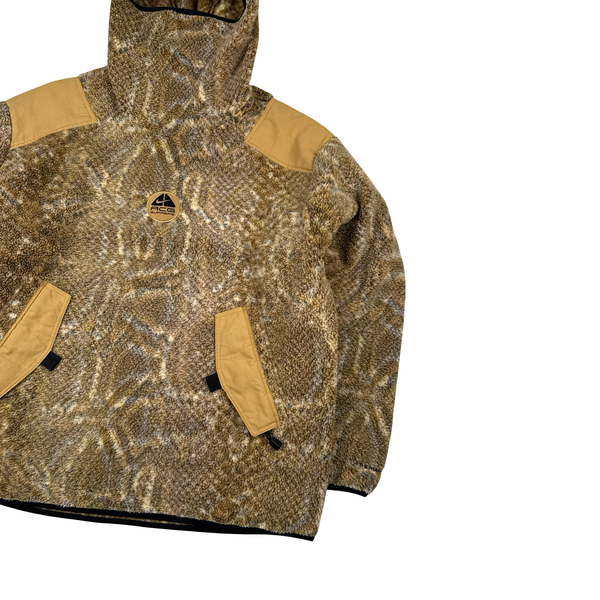 ACG Nike X Supreme Full Face Hood Pullover Snake Skin Print Fleece Jumper - XL