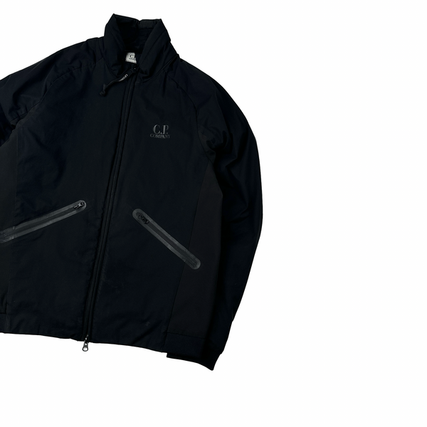 CP Company Black Pro Tek Hooded Jacket - Large