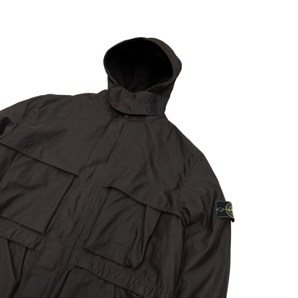 Stone Island Vintage 1999 Brown Dutch Rope Hooded Winter Jacket - Large