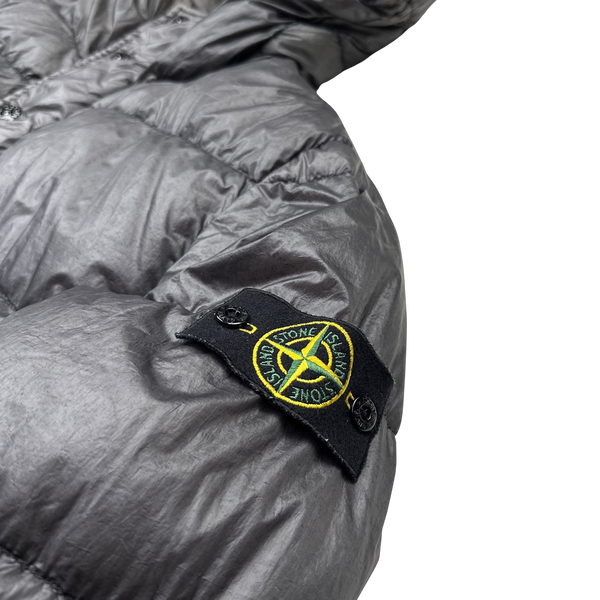 Stone Island 2014 Grey Garment Dyed Puffer Jacket - Large