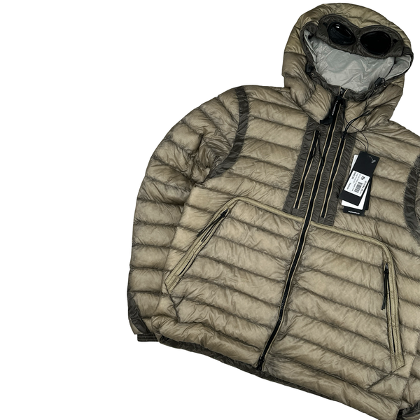 CP Company Beige DD Shell Goggle Jacket - Medium