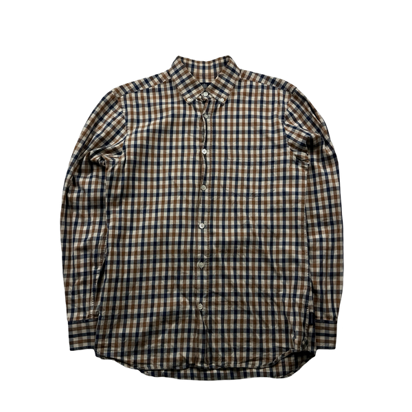 Aquascutum Classic Checked Shirt - Small