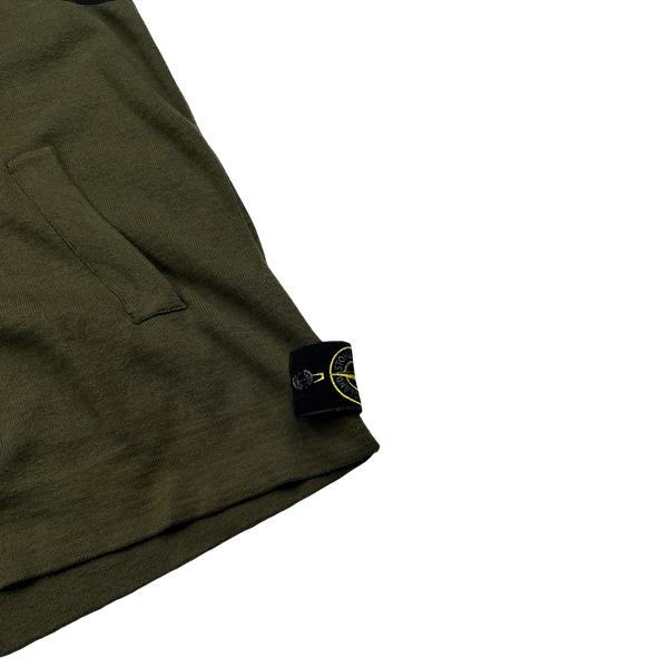 Stone Island 2013 Khaki Cotton Foldout Hood Gilet - 3XL
