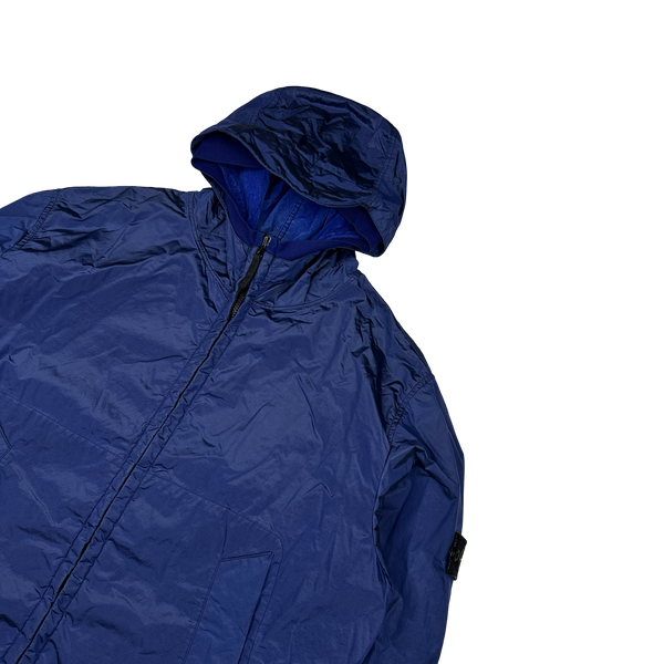 Stone Island 2008 Blue Nylon Metal Shimmer - 3XL