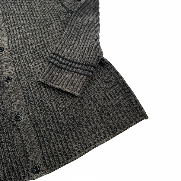 Stone Island Vintage 2003 Thick Knit Button Up Cardigan - XXL