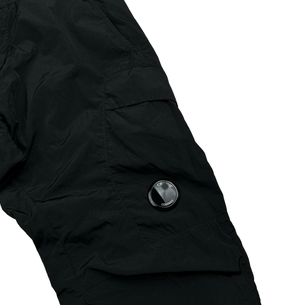 CP Company Black Nylon Chrome Cargos - Large