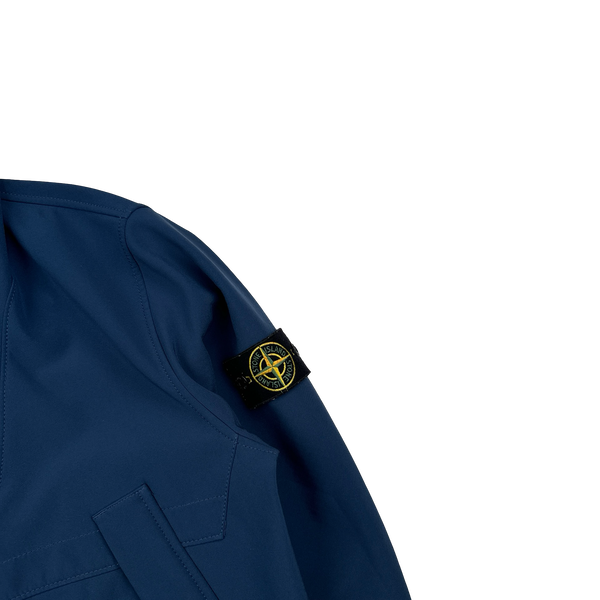 Stone Island 2013 Blue Soft Shell R Jacket - Large