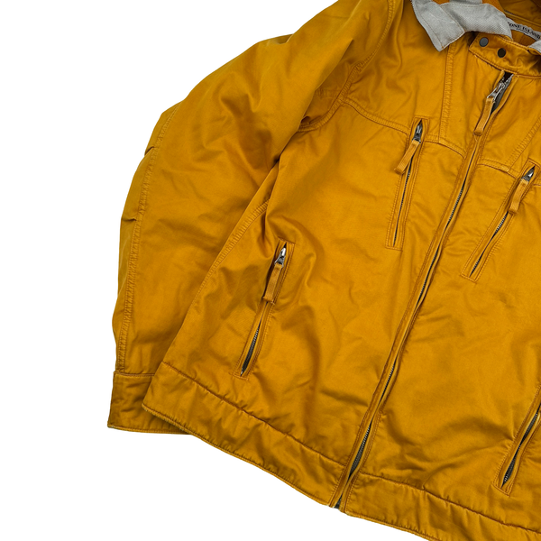 Stone Island Orange 2010 Raso Gommato Jacket - Medium