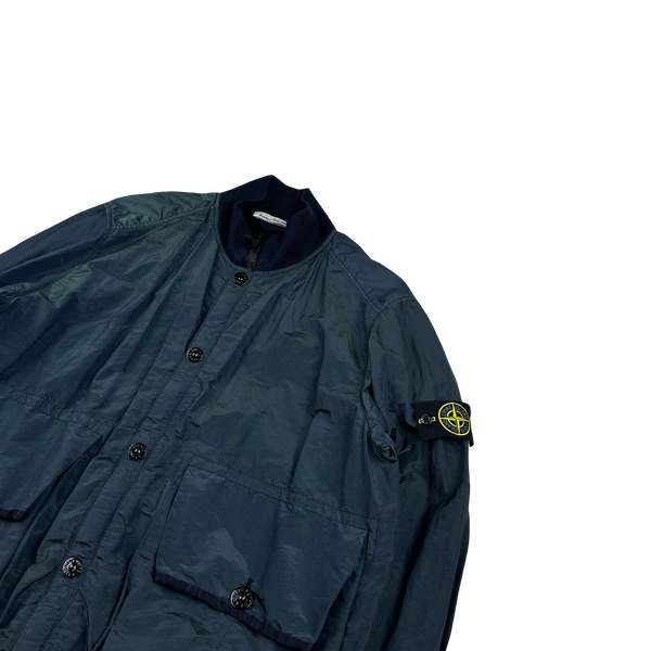 Stone Island 2017 Blue & Green Nylon Metal Colour Weft Jacket -  XXL