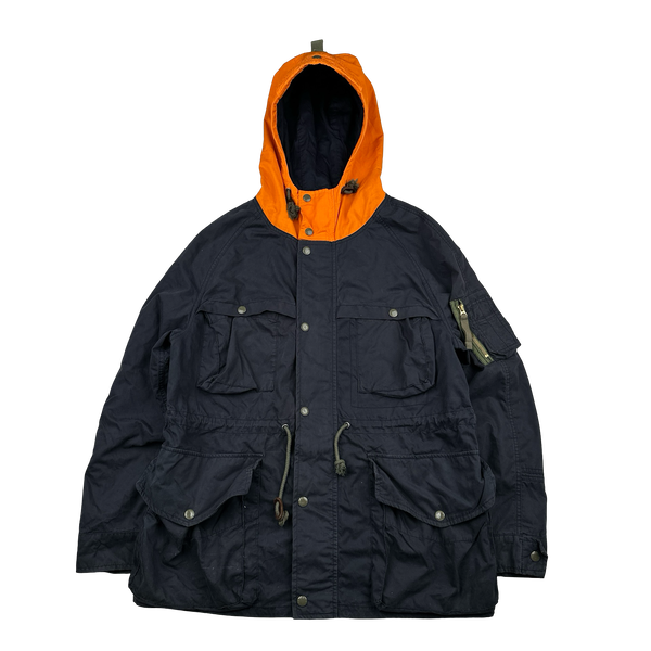 Ralph Lauren Denim Supply Navy/Orange Colour Block Jacket - XL