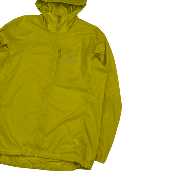 Arcteryx Yellow Squamish Hoody Lightweight Zipped Jacket - Large