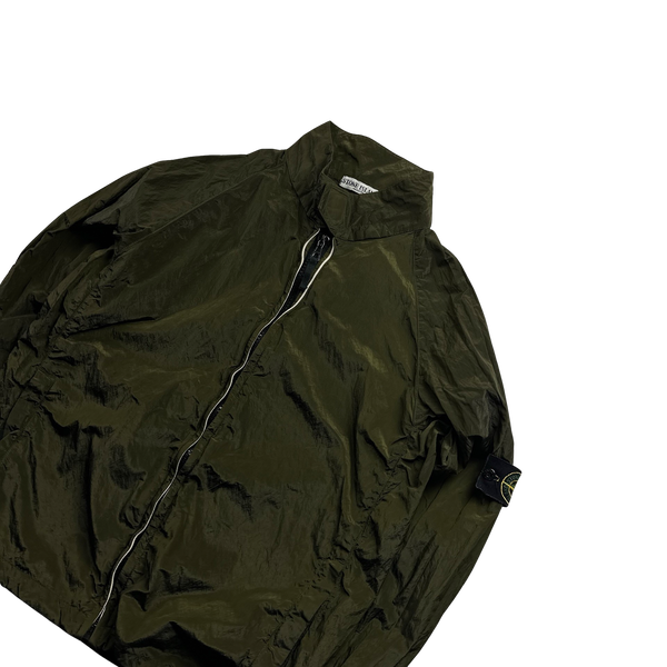 Stone Island 2006 Khaki Nylon Metal Shimmer Jacket - XL