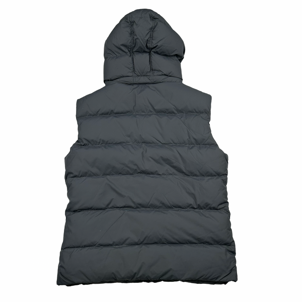 Pyrenex Grey Pure French Down Hooded Puffer Gilet Jacket - Medium
