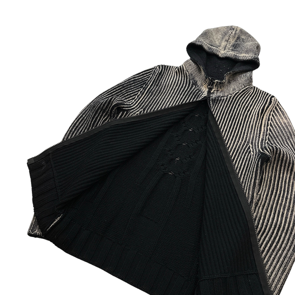 Stone Island 2017 Hand Corrosion Knitted Hoodie - Medium