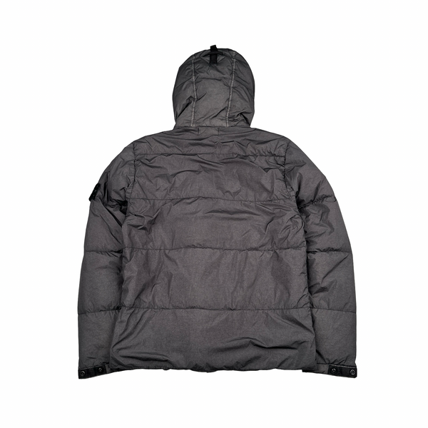Stone Island Grey Crinkle Reps NY Down Puffer Jacket - Medium