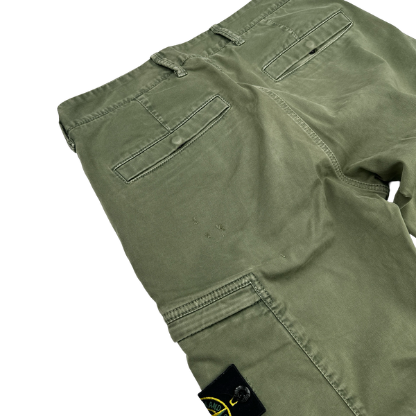 Stone Island 2021 Green SK Cargo Trousers - 30"