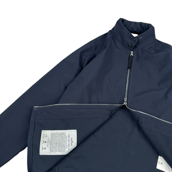 Stone Island 2018 Dark Navy Light Soft Shell R Jacket - Large
