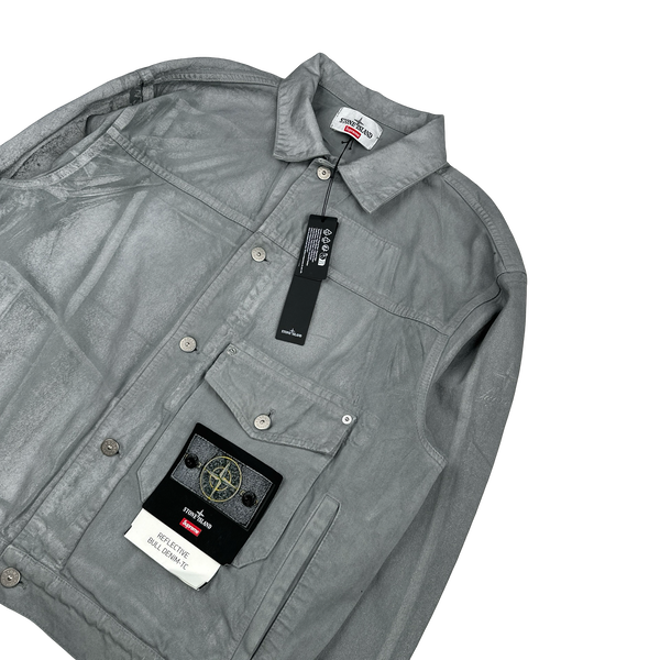 マ*サ様 Stone  x Supreme Reflecttive Stone Island x Supreme 2023 Reflective Bull Denim TC Jacket