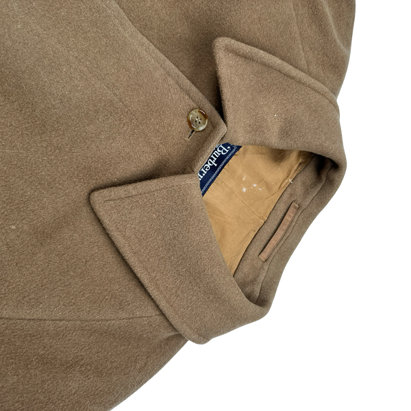 Burberry Wool Camel Long Collared Jacket - XL