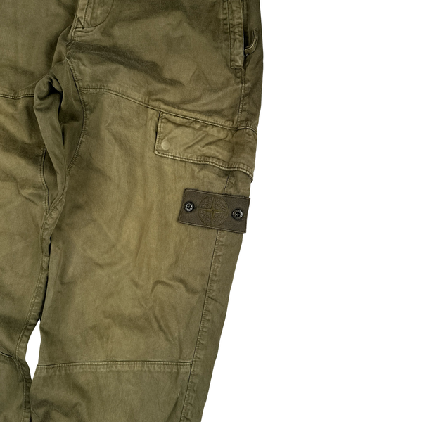 Stone Island 2021 Khaki Ghost Regular Fit Cargo Trousers - 30"