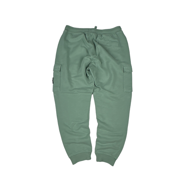 Stone Island 2022 Mint Green Cotton Cargo Joggers - XL