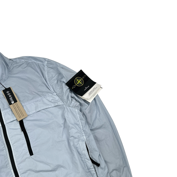 Stone Island 2024 New Season Blue Garment Dyed Crinkle Reps R-NY Jacket - XXL