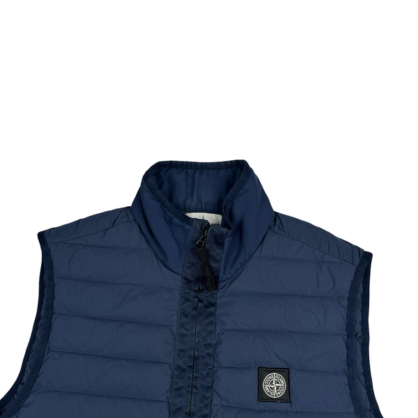 Stone Island 2020 Navy Down Filled Gilet - Medium