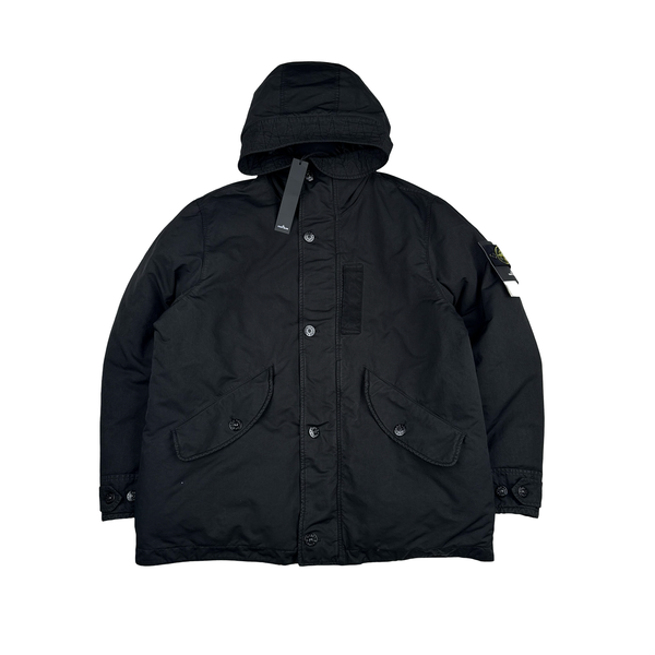 Stone Island 2022 Black David TC Down Jacket - XXL