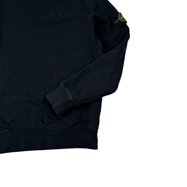 Stone Island 2023 Black Crewneck Sweatshirt - Medium