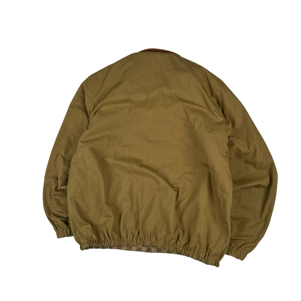 Gucci Monogram Reversible Canvas Collared Jacket - Large
