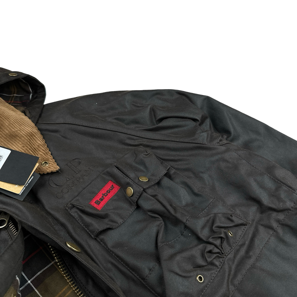 CP Company x Barbour Multi Pocket 500 Mille Waxed Jacket - Medium
