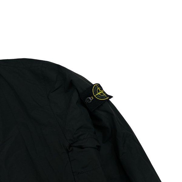 Stone Island 2021 Black Primaloft Lined Collared Coach Jacket - Medium