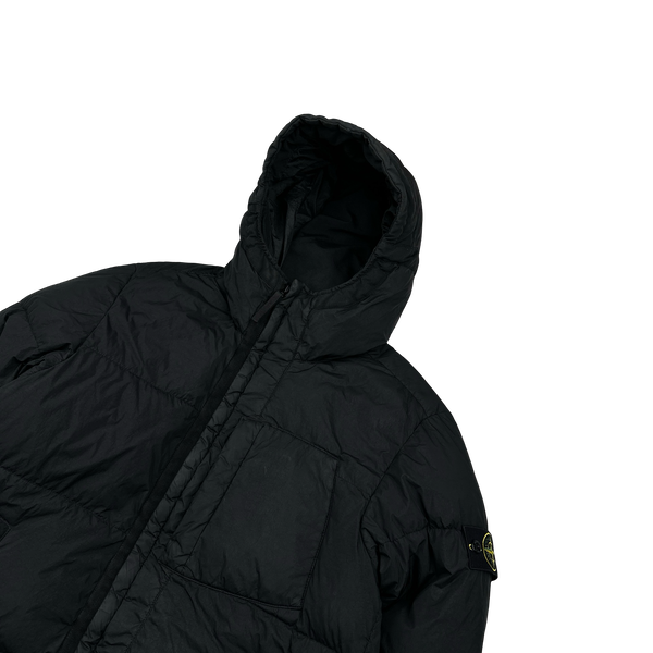 Stone Island 2017 Black Garment Dyed Down Puffer Jacket  - Medium