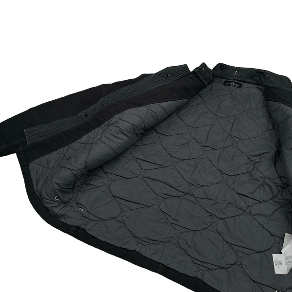 Stone Island 2015 Charcoal Cotton Blend Shadow Project Jacket - Large